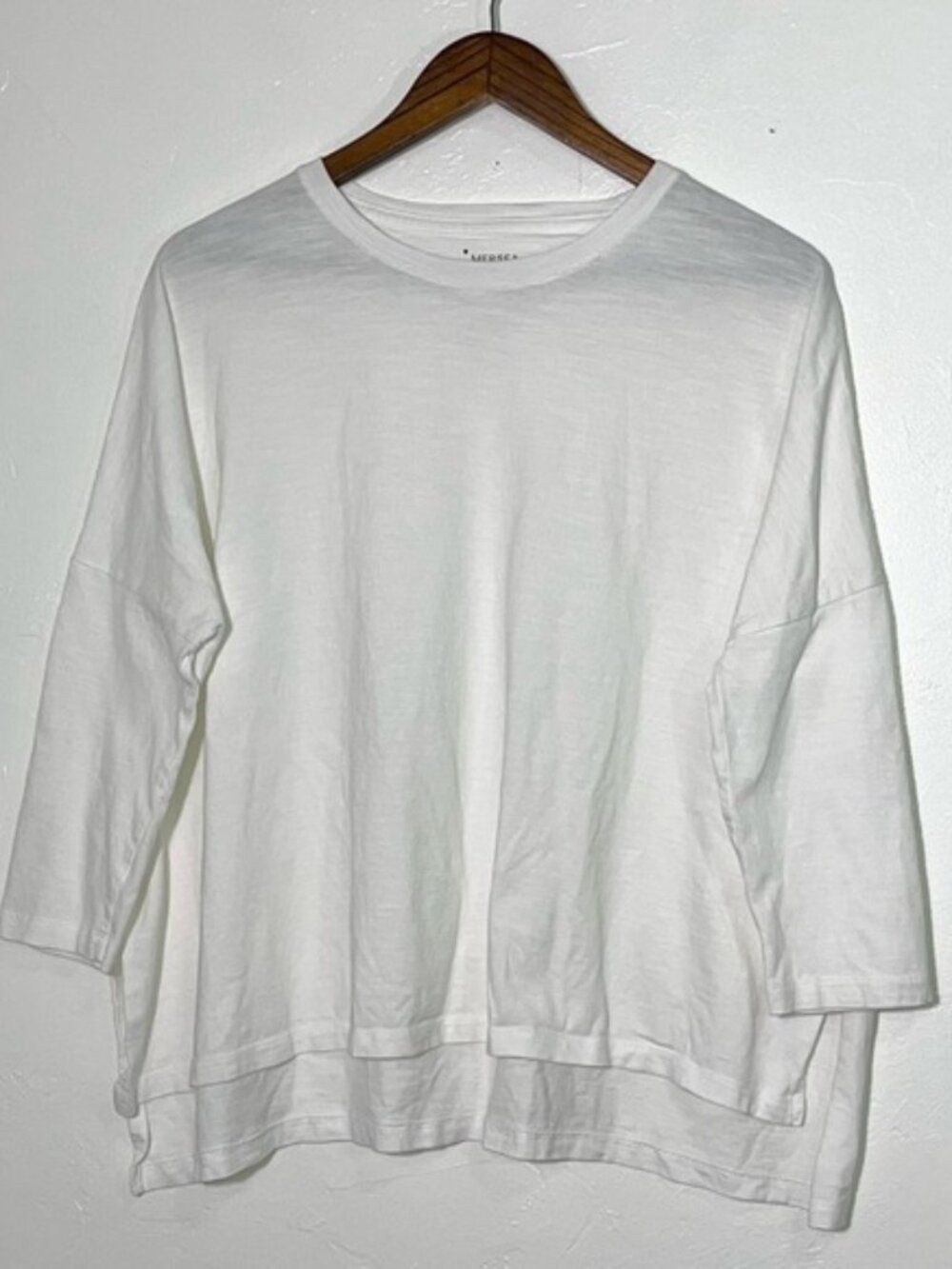 MERSEA Catalina Slub White Cotton Tee One Size
